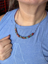 Load image into Gallery viewer, 16.5 inch chain choker and Verascite sea sediment and sterling silver
