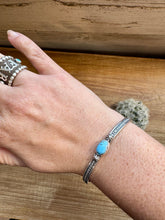 Load image into Gallery viewer, Cuff Bracelet - Golden hill Turquoise &amp; Sterling Silver Option II
