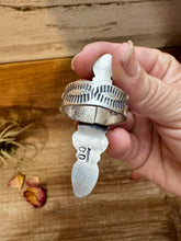 Load image into Gallery viewer, Long Ring - Size 8 1/2 - White Buffalo Ring &amp; sterling silver
