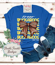 Load image into Gallery viewer, COQUETTE FOOTBALL BOW MASCOT SPIRIT TEE
