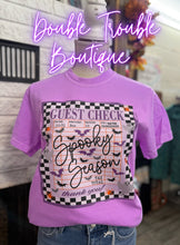 Load image into Gallery viewer, SPOOKY SEASON CHECK LIST TEE

