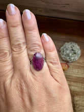 Load image into Gallery viewer, Ring - Size 6 -Purple Spiny &amp; Sterling Silver
