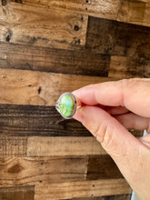 Load image into Gallery viewer, Small Ring- size 6 - Sonoran Gold Turquoise &amp; Sterling Silver
