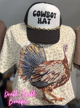 Load image into Gallery viewer, FAUX RHINESTONE TURKEY GRAPHIC TEE
