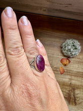 Load image into Gallery viewer, Ring - Size 6 -Purple Spiny &amp; Sterling Silver
