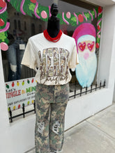 Load image into Gallery viewer, MERRY CHRISTMAS CAMO -GRAPHIC TEE
