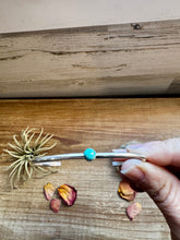 Load image into Gallery viewer, Small Cuff Bracelet - Kingman Turquoise &amp; Sterling Silver
