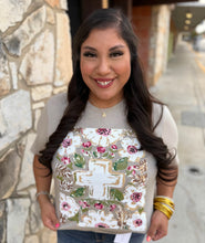 Load image into Gallery viewer, Floral Cross Tee
