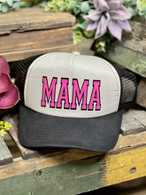 Load image into Gallery viewer, Mama Trucker Cap with Pink Glitter
