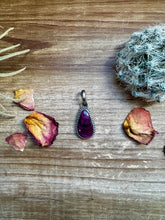 Load image into Gallery viewer, Teardrop Pendant - Purple Spiny &amp; Sterling Silver option 2
