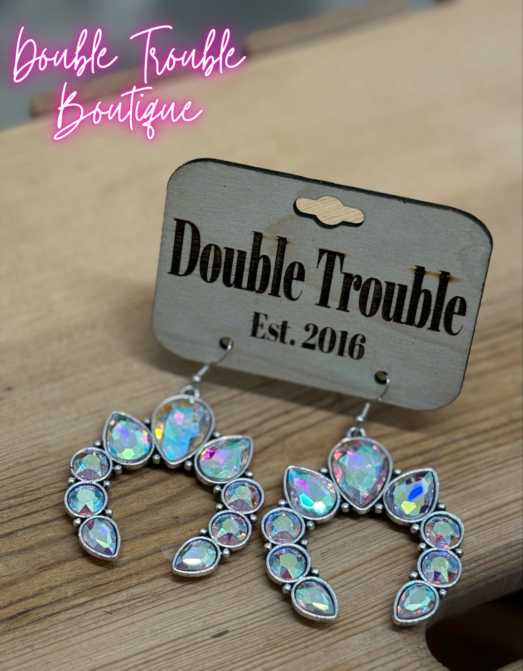 Crystal Horseshoe Drops