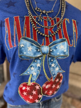 Load image into Gallery viewer, AMERICA RHINESTONE STAR TEE
