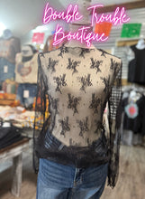 Load image into Gallery viewer, BLACK LACE MESH
