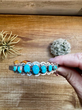 Load image into Gallery viewer, Cuff Bracelet - Kingman Turquoise &amp; Sterling Silver option III
