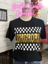 Load image into Gallery viewer, MASCOT CHECKER METALLIC PUFF SPIRIT TEE
