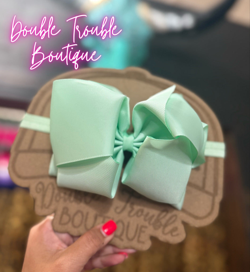 MINT DOUBLE STACK BABY HEADWRAP