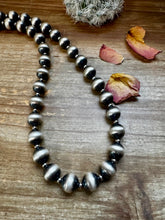 Load image into Gallery viewer, 43 inch Necklace - 12 mm &amp; 4 mm Sterling Silver Pearls
