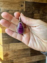 Load image into Gallery viewer, Teardrop Pendant - Purple Spiny &amp; Sterling Silver option 2
