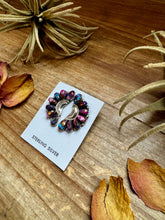 Load image into Gallery viewer, Half Cluster Earrings – Pink Dahlia &amp; Sterling Silver
