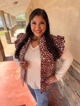 Load image into Gallery viewer, Leopard Fierce Ruffle Vest
