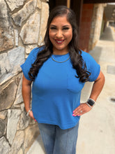 Load image into Gallery viewer, LIBERTY LANE TOP -BLUE
