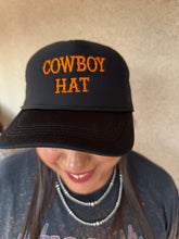 Load image into Gallery viewer, COWBOY HAT- BLACK CAP
