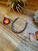 Load image into Gallery viewer, 3 mm &amp; 6 mm Sterling Silver Pearls bracelet
