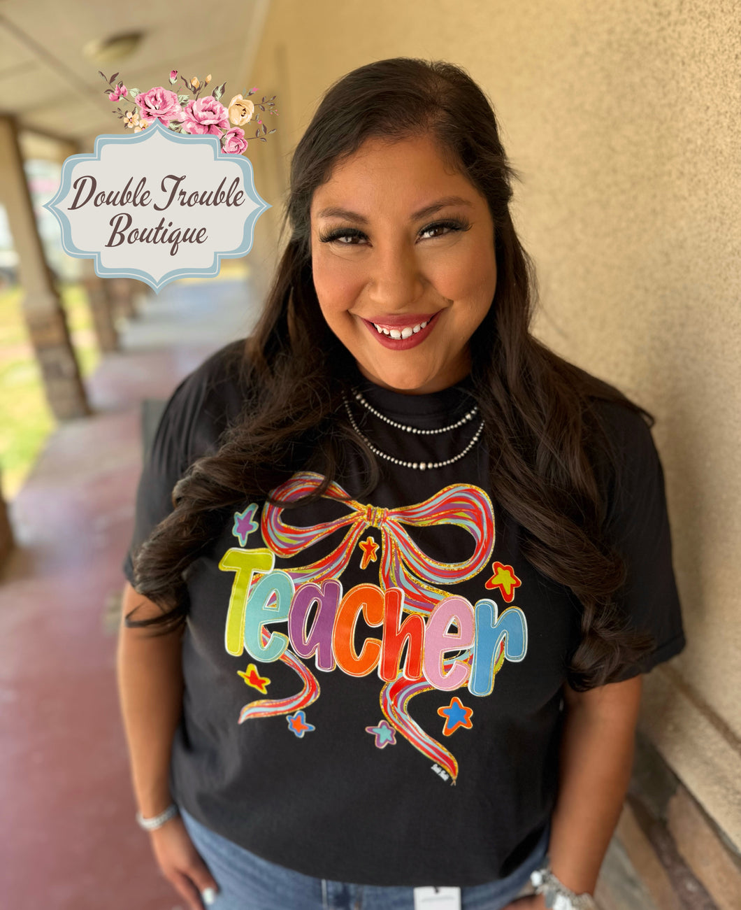 Teacher Bow Tee