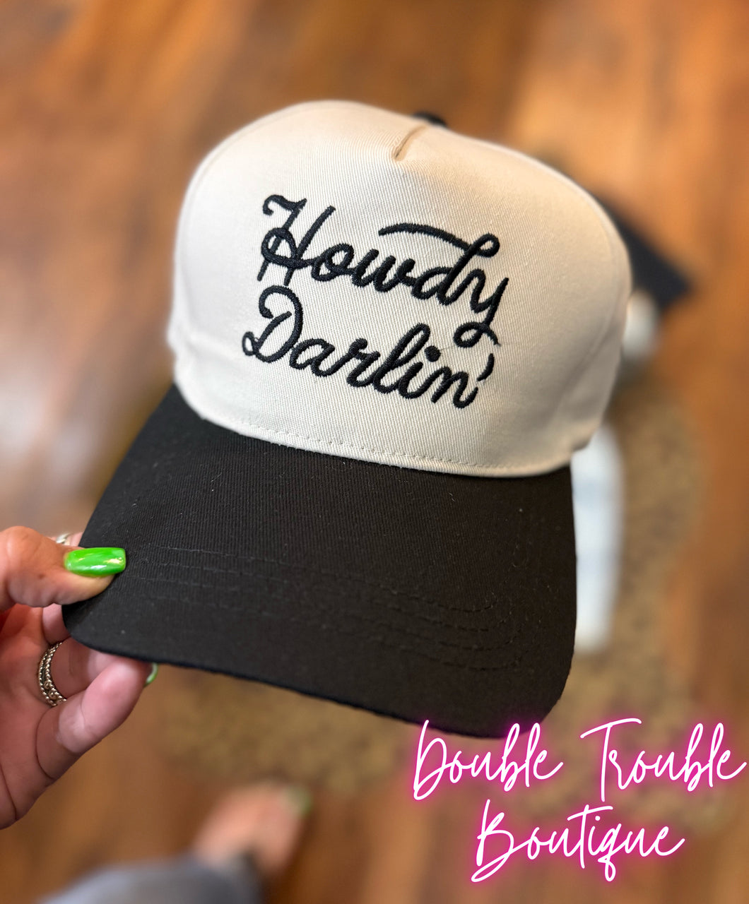 Howdy Darling Cap -Black