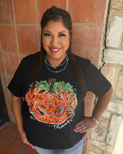 Load image into Gallery viewer, CALLIE ANN STELTER THANKFUL PUMPKIN VNECK TEE

