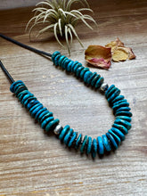 Load image into Gallery viewer, 23-Inch Deep Blue Turquoise Necklace &amp; Sterling Accents – Exclusive to The Bijoux FAB
