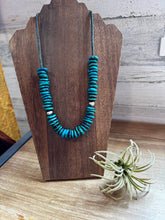 Load image into Gallery viewer, 23-Inch Deep Blue Turquoise Necklace &amp; Sterling Accents – Exclusive to The Bijoux FAB
