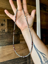 Load image into Gallery viewer, 20 inch - NFR collection - sterling silver and purple spiny
