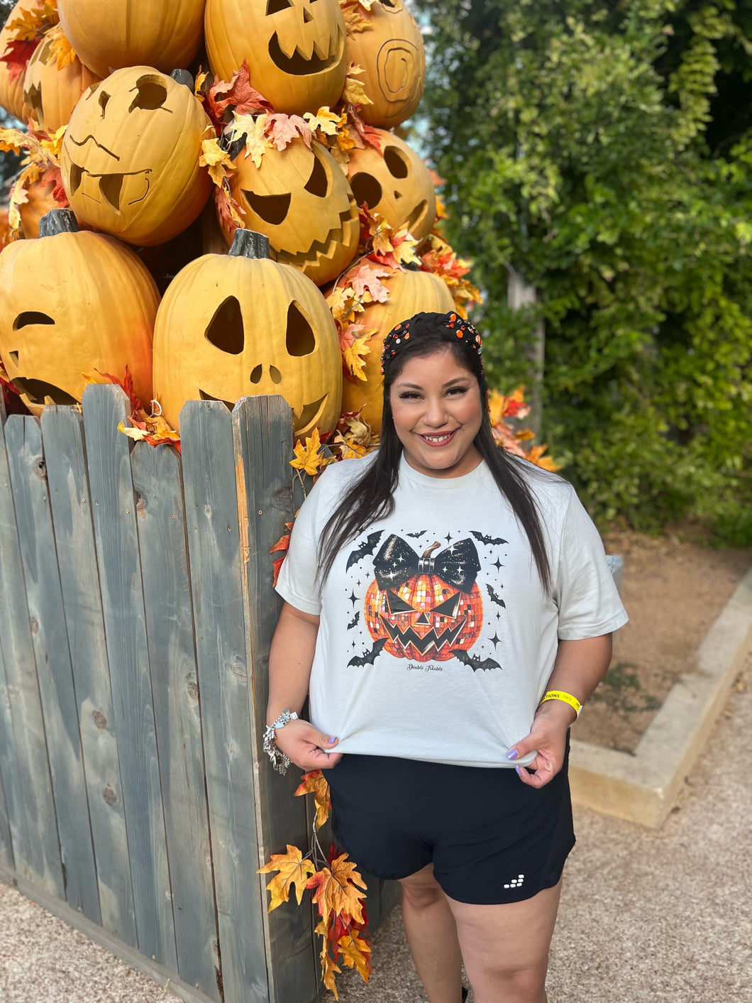 Glitzy Pumpkin Tee