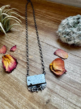 Load image into Gallery viewer, Bar Necklace - White Buffalo &amp; Sterling Silver
