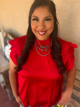 Load image into Gallery viewer, BABYDOLL RED TOP
