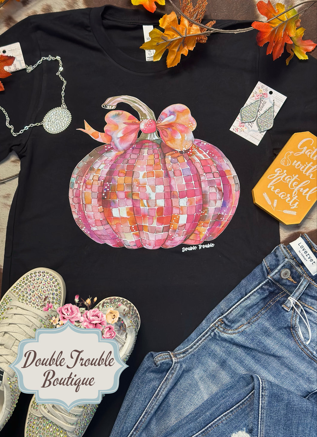 Pink Disco Pumpkin Tee