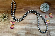 Load image into Gallery viewer, 43 inch Necklace - 12 mm &amp; 4 mm Sterling Silver Pearls
