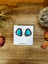 Load image into Gallery viewer, Stud Earrings Turquoise Earrings &amp; Sterling Silver
