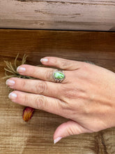 Load image into Gallery viewer, Small Ring- size 6 - Sonoran Gold Turquoise &amp; Sterling Silver
