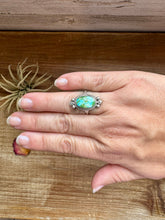 Load image into Gallery viewer, Ring- size 9 - Royston Turquoise &amp; Sterling Silver
