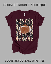 Load image into Gallery viewer, COQUETTE FOOTBALL SPIRIT TEE
