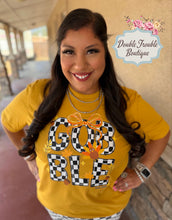 Load image into Gallery viewer, GOBBLE GOBBLE CHECKER GRAPHIC TEE
