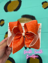 Load image into Gallery viewer, ORANGE PUMPKINS BOW- 5INCH
