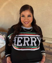 Load image into Gallery viewer, MERRY L/S SEQUIN  TOP
