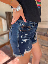 Load image into Gallery viewer, JUDY BLUE MILEY DARK WASH SHORTS
