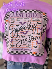 Load image into Gallery viewer, SPOOKY SEASON CHECK LIST TEE
