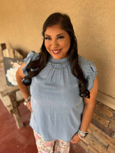 Load image into Gallery viewer, BABYDOLL DENIM TOP
