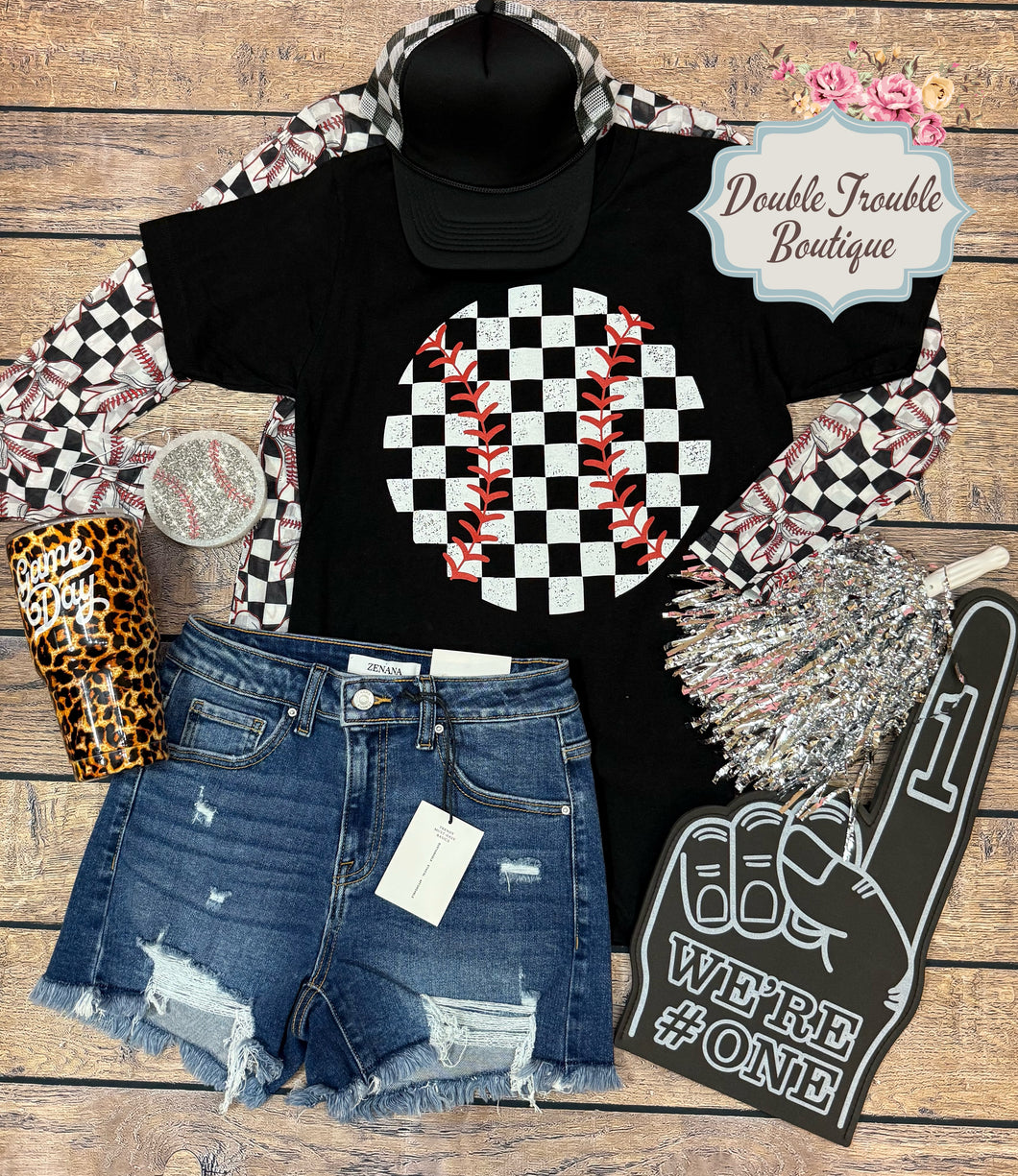 BASEBALL CHECKER TEE