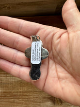 Load image into Gallery viewer, Cross Pendant - Kingman Turquoise &amp; Sterling Silver
